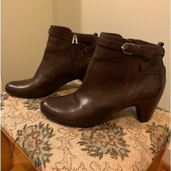 Sam Edelman brown leather ankle boots, size 6 - Picture 1 of 7